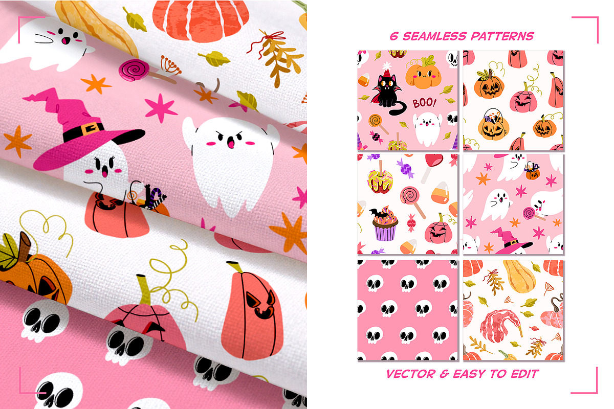 Cute HALLOWEEN clip art, a Seasonal Illustration by UnaAnya (Photo 4 of 7)