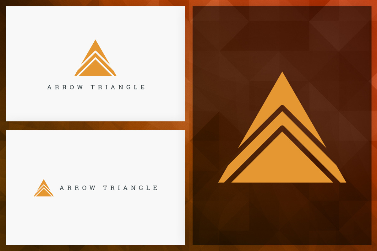 20 Triangle Logos - Filled edition, a Branding & Logo Template by VP Fonts (Photo 18 of 21)