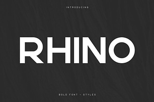 Rhino Bold Font Styles 70% Off