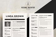 Artistic Resume Design for Designers, a Resume Template by ResumeInventor (Thumbnail 2 of 7)