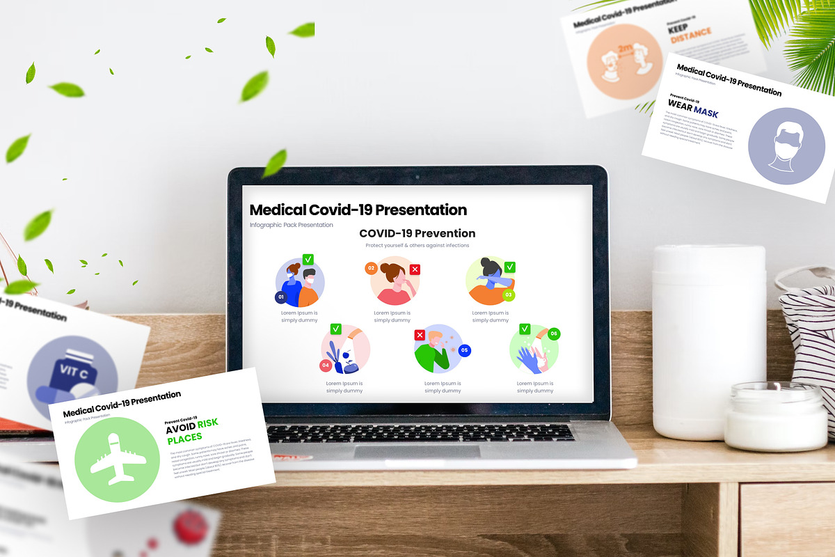 Medical Covid19 Infographic Template, a Presentation Template by Digitcase x Wealthwells (Photo 3 of 6)