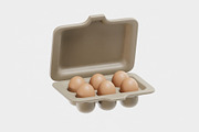 Egg cardboard package egg case, an Object 3D Model by fahad121 (Thumbnail 6 of 7)