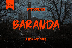 Baranda A Horror Font