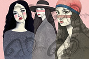 Enigmatic Women: Vintage Art, a Person Illustration by NiiiNArt (Thumbnail 4 of 7)