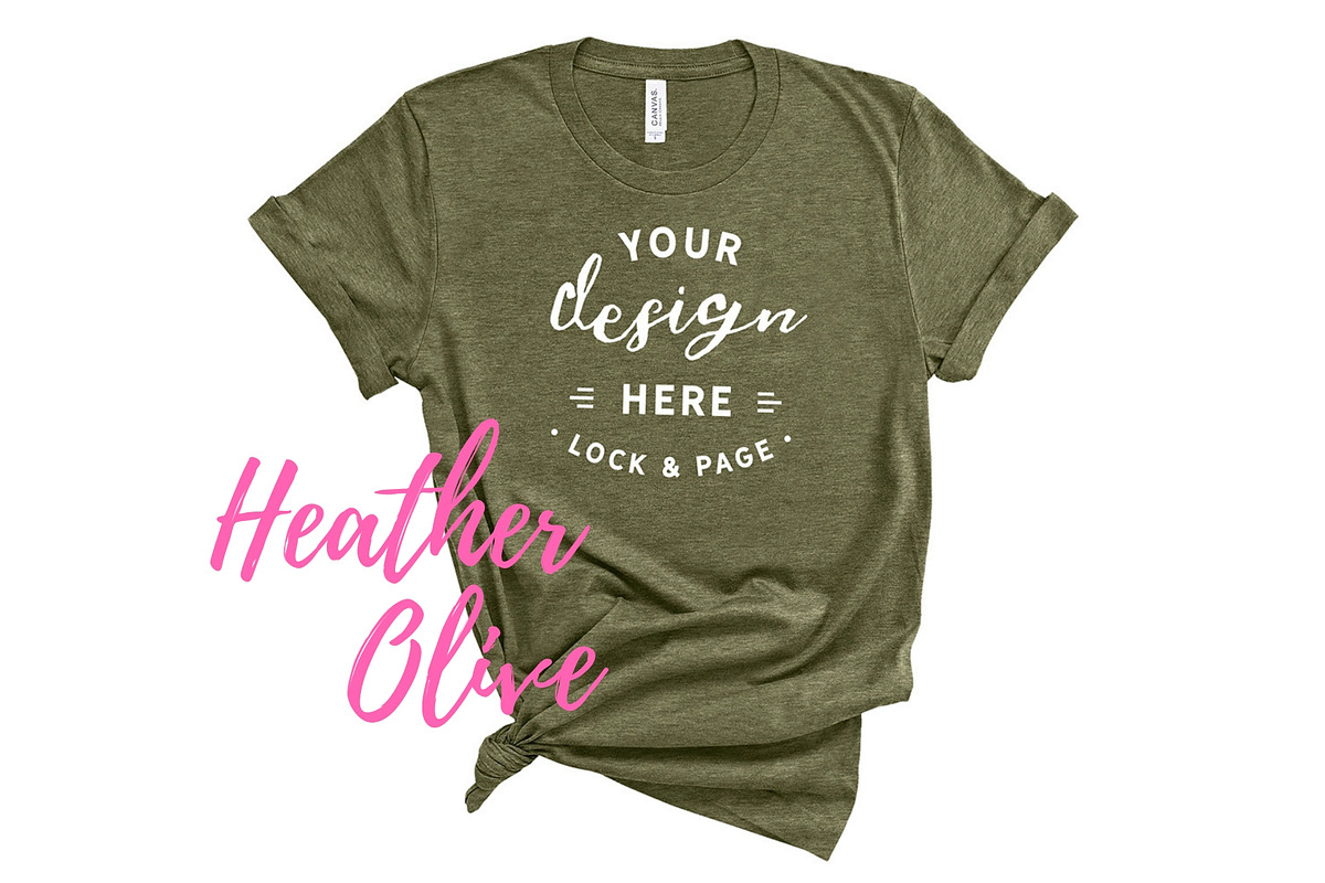 Bella Canvas TShirt Mockups On White, a Shirt Mockup by lock and page (Photo 52 of 92)
