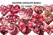Valentine Chocolate Clipart Bundle, an Illustration by Creative Art (Thumbnail 1 of 9)