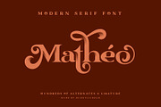 Matheo, a Serif Font by Burntilldead (Thumbnail 8 of 15)