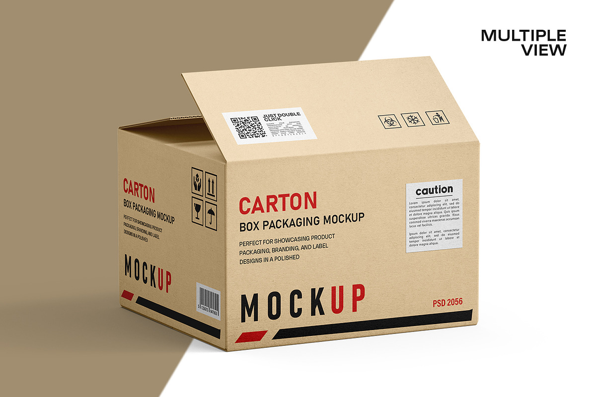 Kraft Carton Packaging Box Mockup, a Packaging Mockup by Ram Studio (Photo 12 of 13)