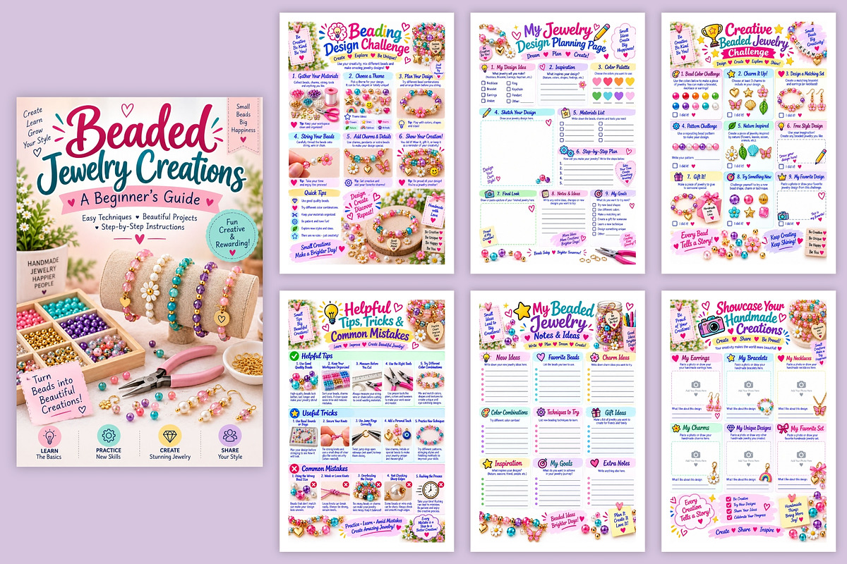 Beaded Jewelry Creations, a Stationery Template by Designmela01 (Photo 5 of 6)