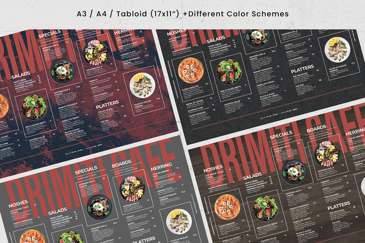 Restaurant Placemat Menu Template, a Flyer Template by BrandPacks (Photo 3 of 4)