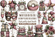 New Year Festive Celebration Clipart, an Illustration by Sublimation Artist (Thumbnail 1 of 6)