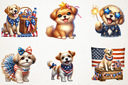 4th of July Cute Dog Sublimation, a Seasonal Illustration by RobertsArt (Thumbnail 2 of 7)