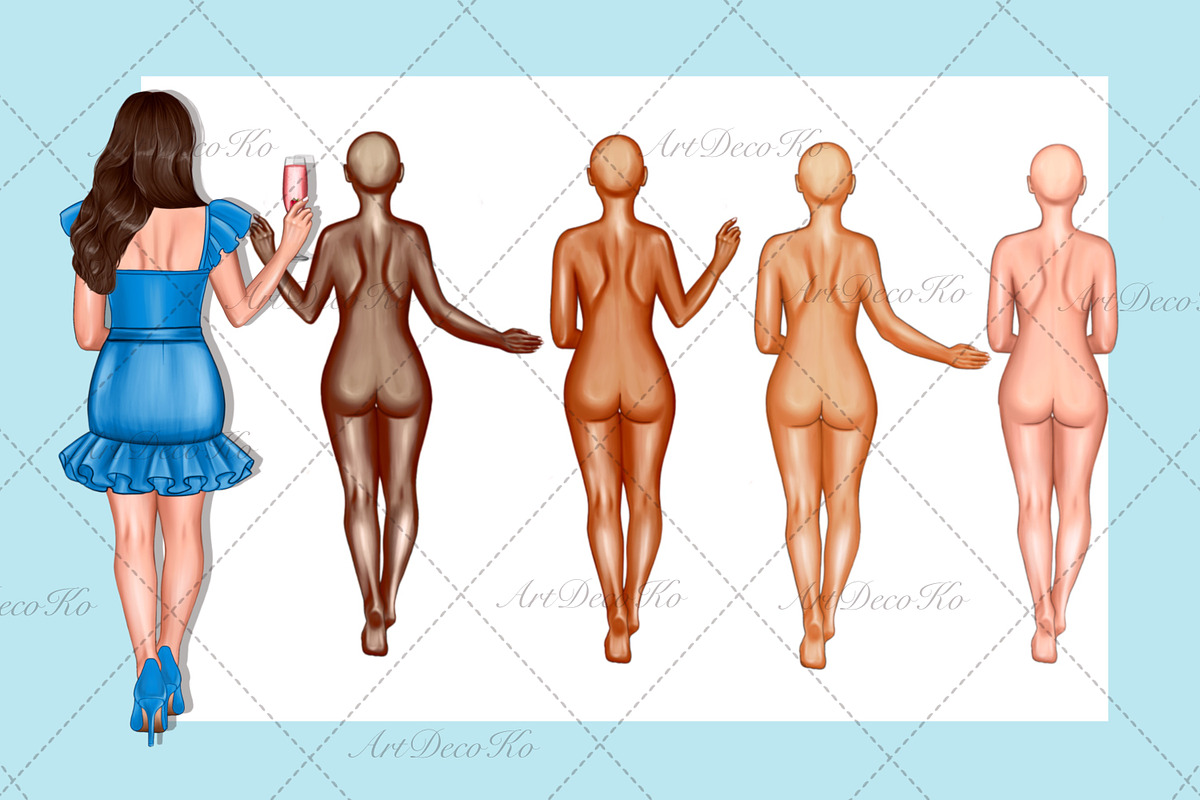 Best friends clipart, Soul sisters, a Person Illustration by DekoArt (Photo 3 of 9)