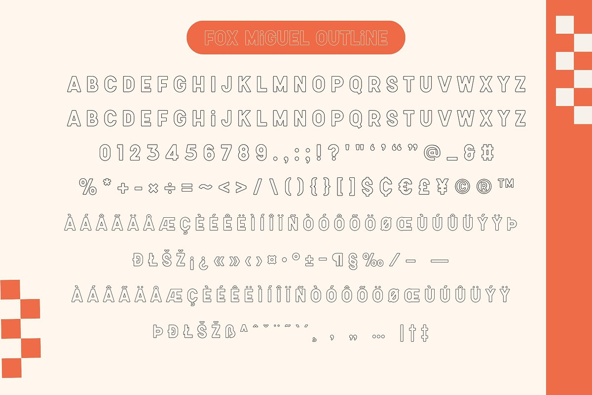 Fox Miguel 6 Fonts Style, a Symbol Font by Fox7 By Rattana (Photo 9 of 12)