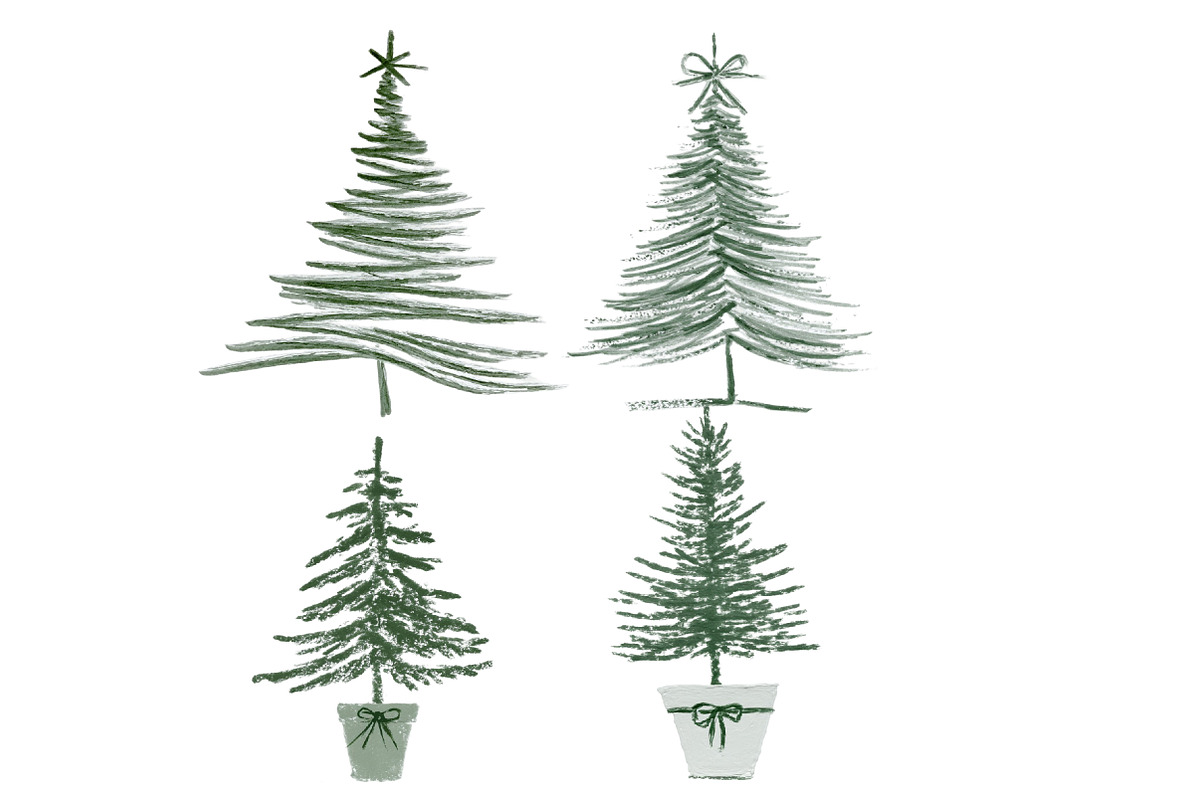 Christmas tree clipart, an Illustration by Designworld (Photo 4 of 4)