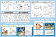 Under the sea coloring games, an Education Illustration by Lexi Claus (Thumbnail 8 of 16)