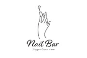 Nail Bar Logo Template, a Branding & Logo Template by BrandPacks (Thumbnail 3 of 4)