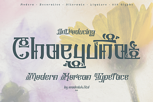 Chaeyuna - Modern Korea Font