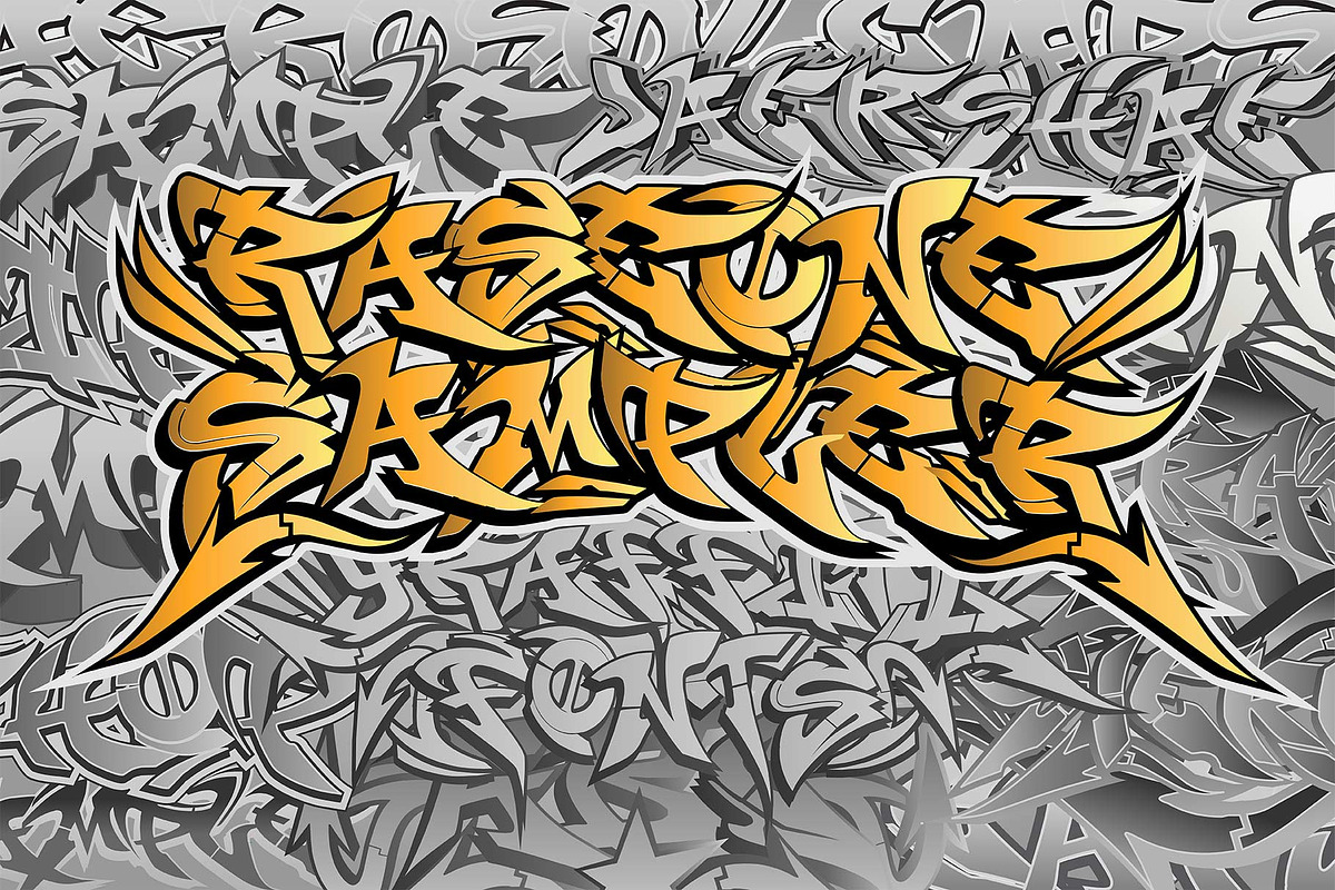 Graffiti Fonts | RaseOne, a Font by Graffiti Fonts® (Photo 1 of 4)
