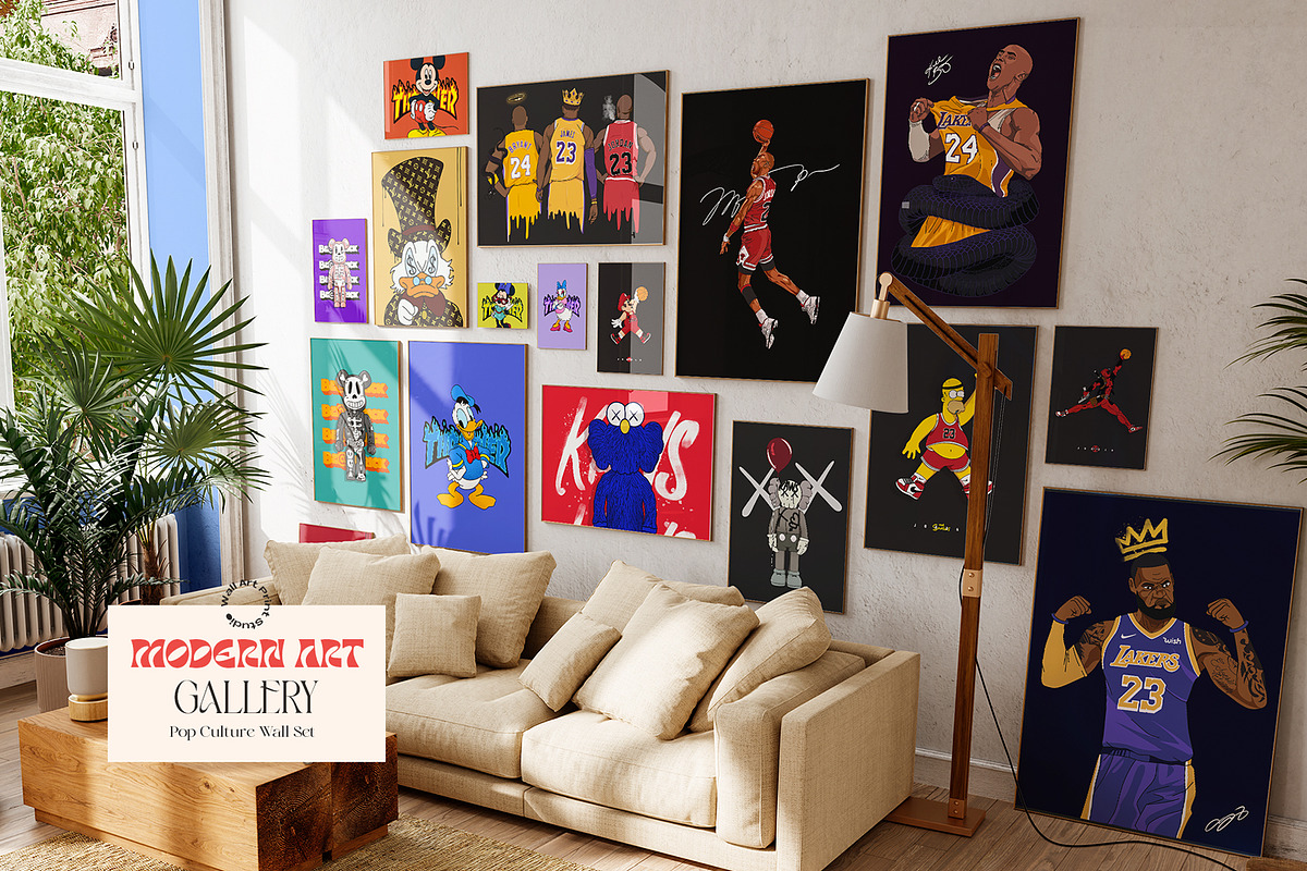 Modern Art Gallery 3, a Graphic by Wall Art Print Studio (Photo 2 of 17)