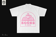 Books & Coffee – Lover Design, a Graphic by shaondesigns (Thumbnail 2 of 4)