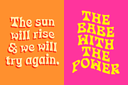 Enjoy Wave - A Groovy Font, a Sans Serif Font by RedyStudio (Thumbnail 6 of 10)