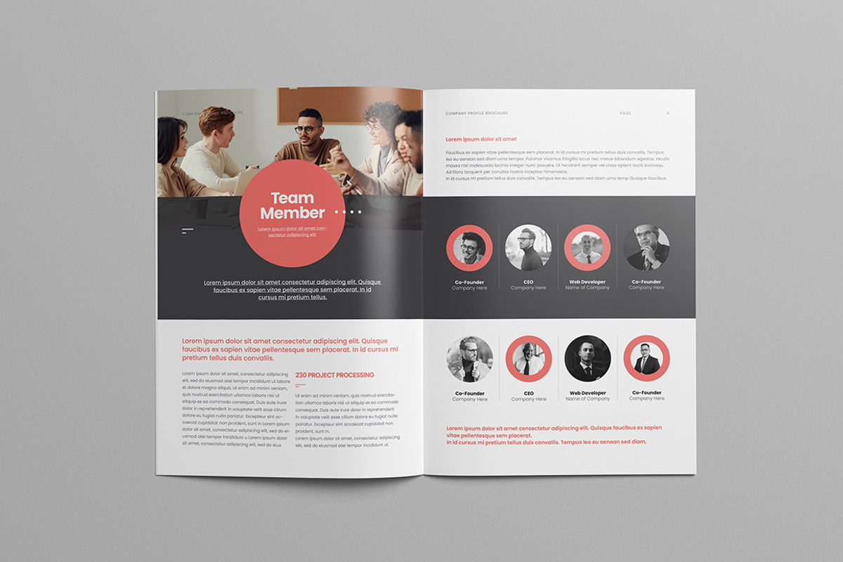 Company Profile Template | MS Word, a Brochure Template by HiveArts (Photo 5 of 9)