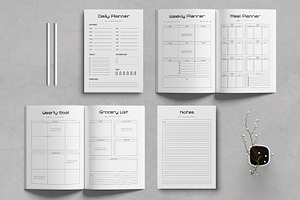Printable Planner Bundle, a Stationery Template by MightyDesign