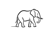 Elephant Vector Elements Bundle, an Animal Illustration by balal (Thumbnail 16 of 17)