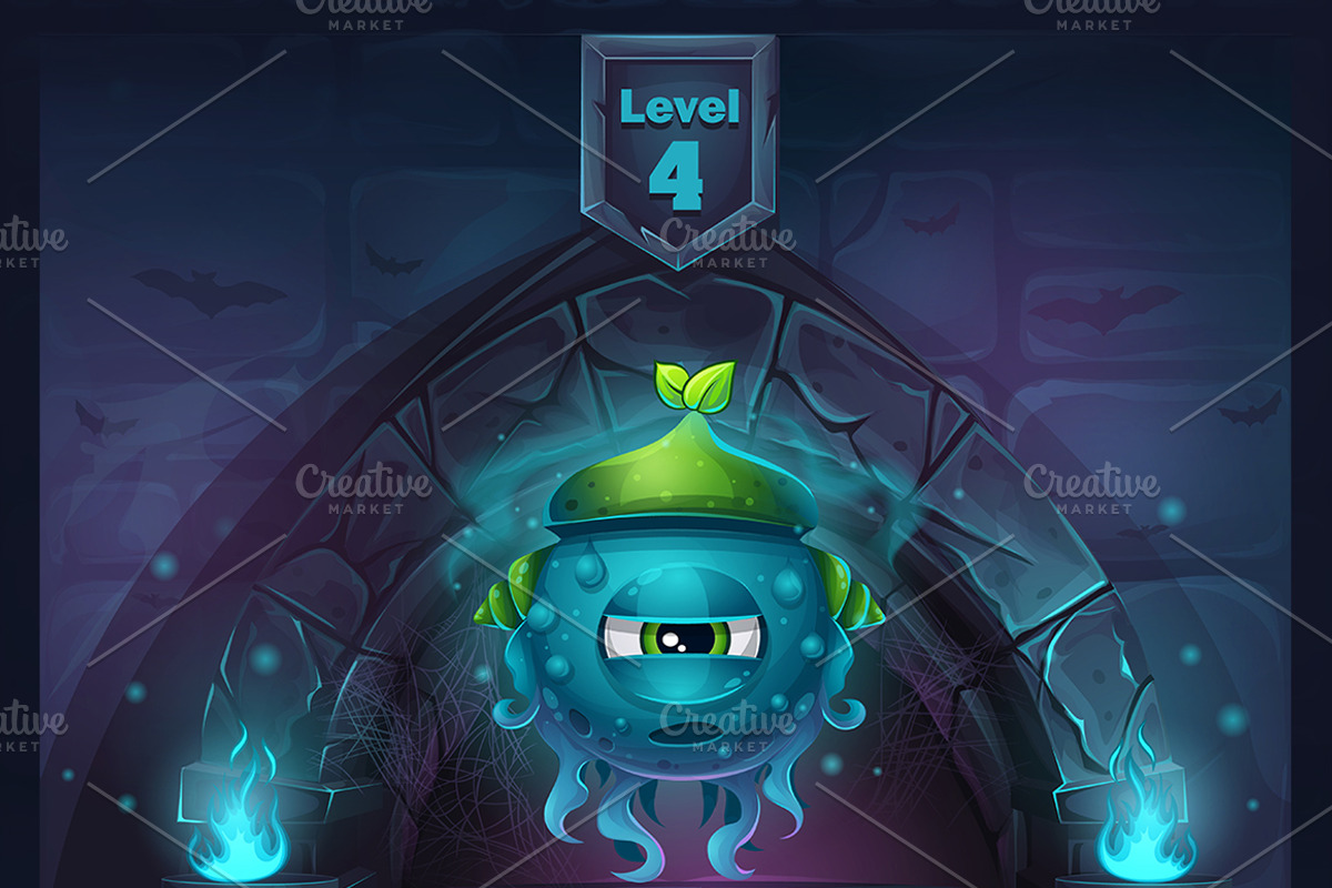 Monster Battle GUI, a Texture Illustration by Nearbirds (Photo 5 of 5)