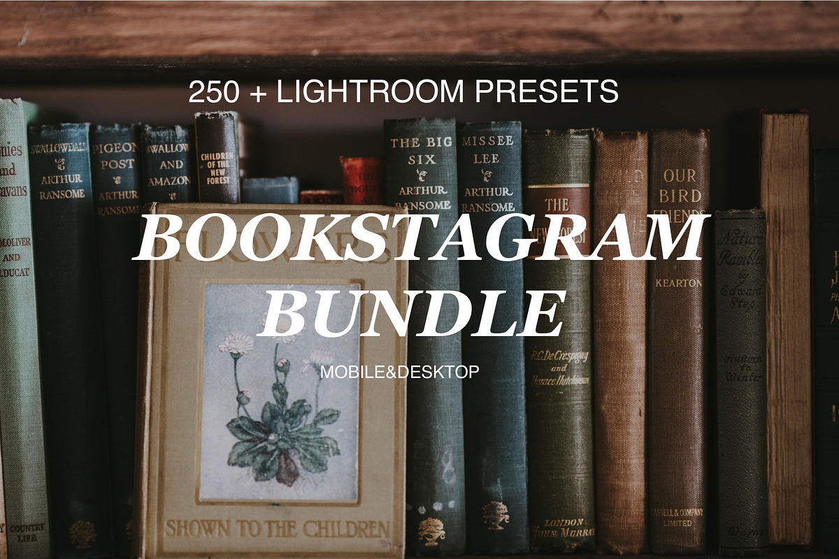 200 + BOOKSTAGRAM BUNDLE PRESETS, a Preset Add-On by Victoria Bee Presets (Photo 1 of 9)