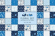 Seamless Floral Patterns, a Pattern Graphic by Tkoko vectors & patterns (Thumbnail 1 of 11)