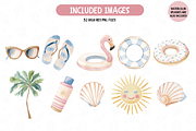 Watercolor Coquette Summer Clipart, an Illustration by TatiMockup (Thumbnail 4 of 5)