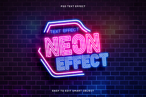 Editable Neon Text Effect, a Layer Style Add-On by Beast Designer