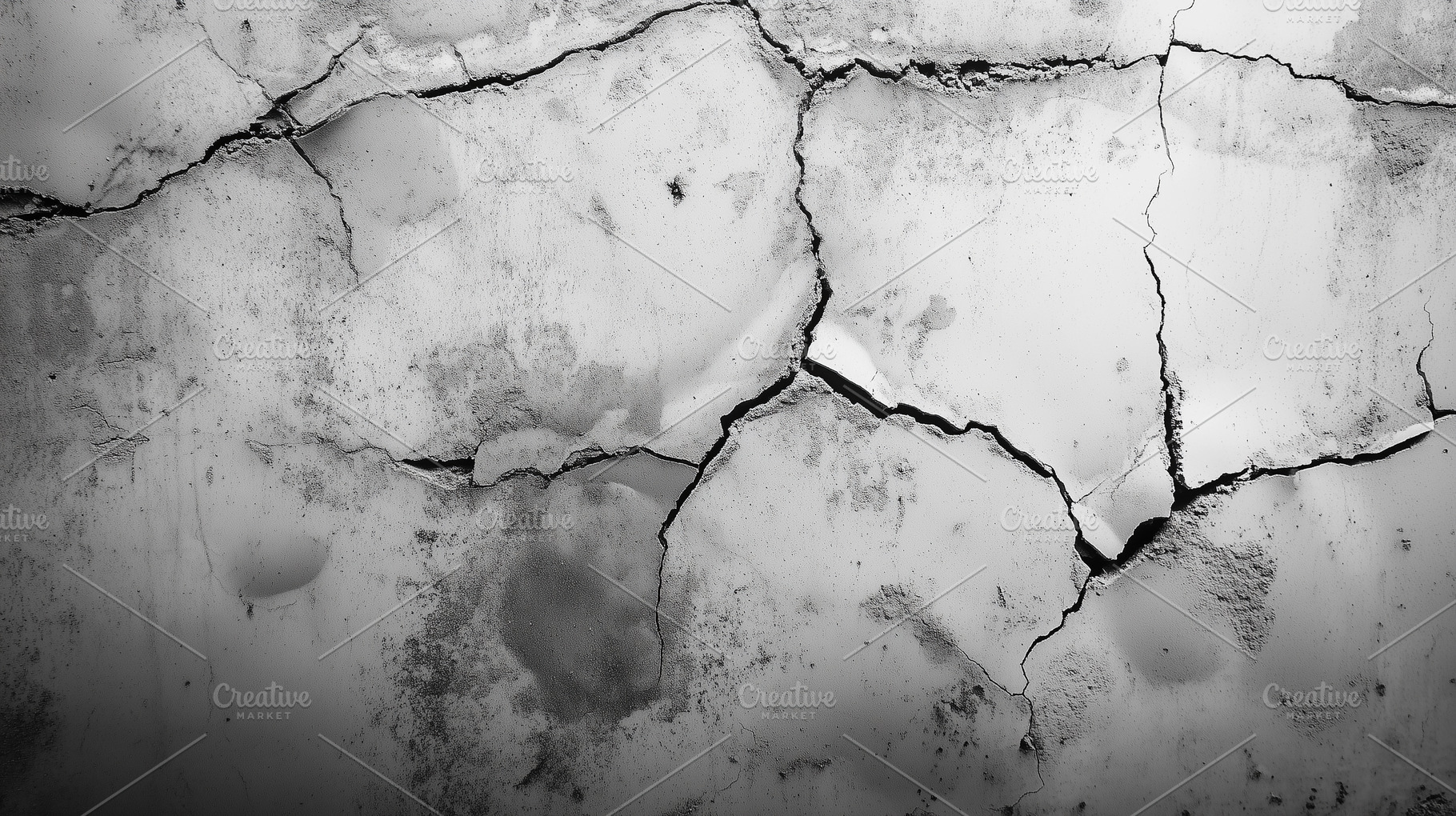 Heavily cracked weathered concrete, a Background Photo by MistyDay