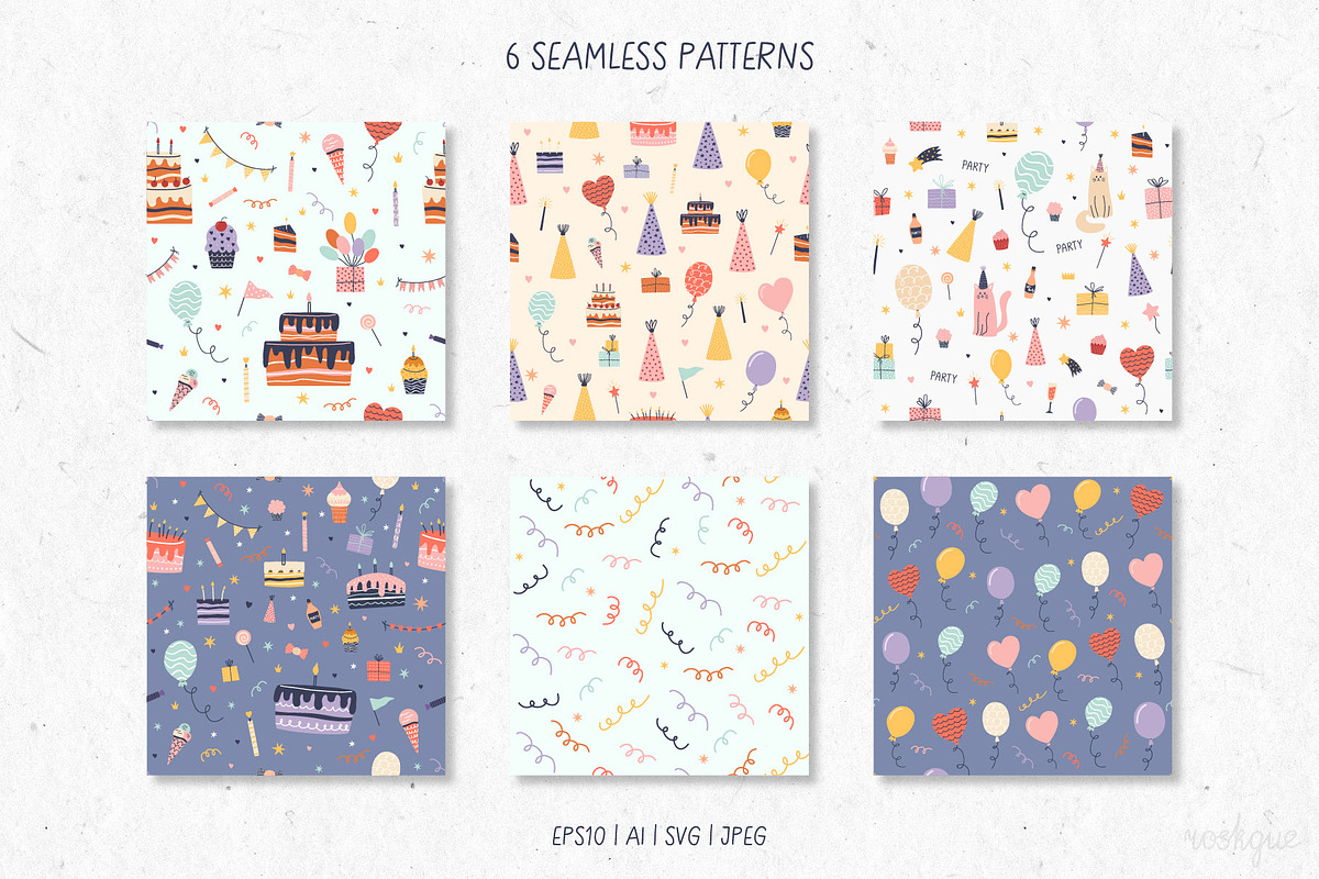 Soft & Sweet Birthday Collection, an Object Graphic by roskque (Photo 6 of 7)