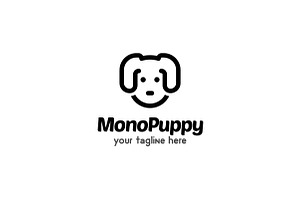 Monogram : Puppy Logo, a Branding & Logo Template by yellowline