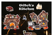 Witch's Kitchen. Hand draw graphic, an Object Illustration by ma_i_vi (Thumbnail 5 of 12)