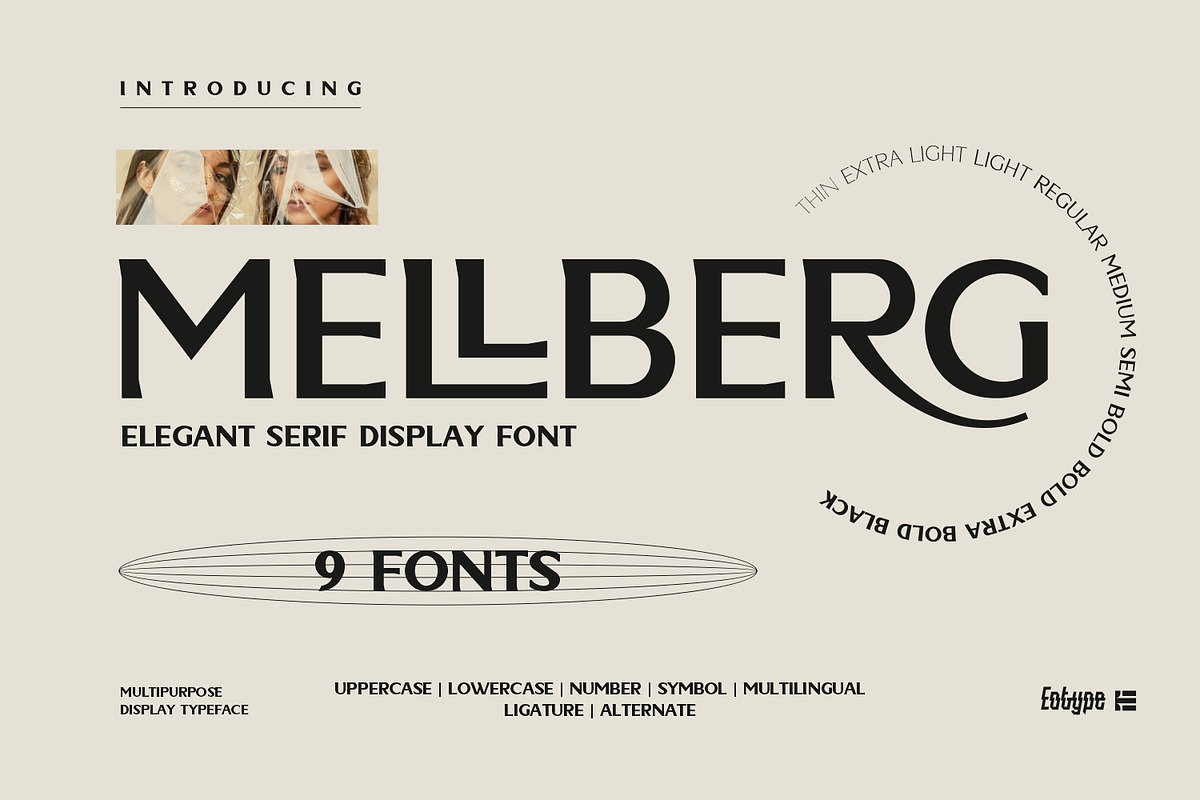 Mellberg, a Serif Font by Eotype Studio (Photo 1 of 12)