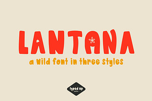 Lantana | Bubble Floral Display Font