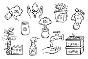 Eco Living Doodle Elements Set, an Object Graphic by Design by Irihaha (Thumbnail 3 of 4)