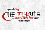 The Mukote – Japanese Brush Font, a Handwritten Font by Dm Studio (Thumbnail 1 of 10)