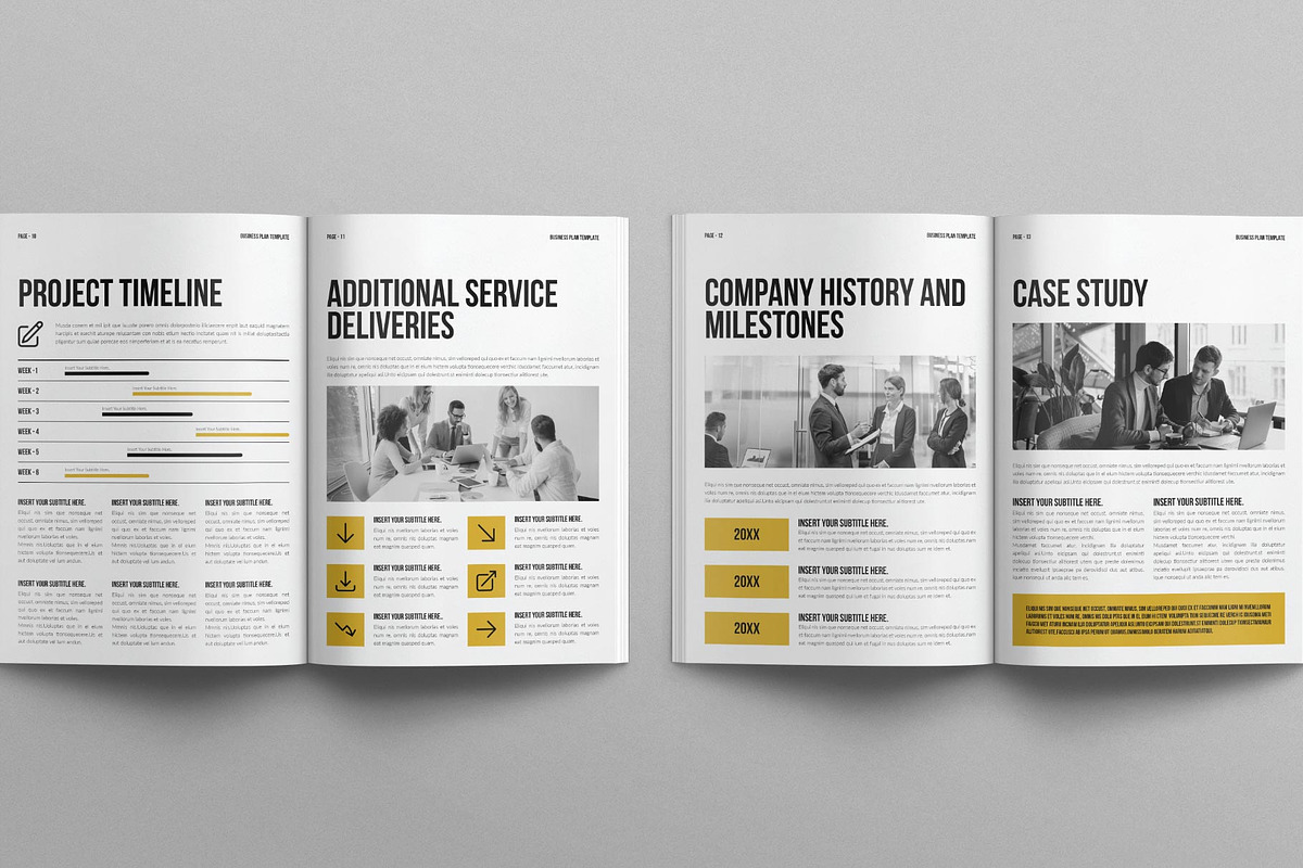 Business Plan Template, a Brochure Template by E-Type (Photo 5 of 8)