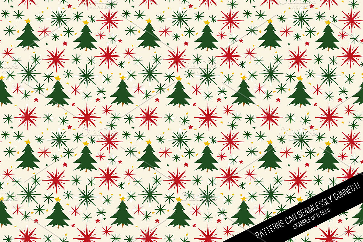Vintage Holiday Digital Paper, a Pattern Graphic by Chromolume Studio (Photo 17 of 28)