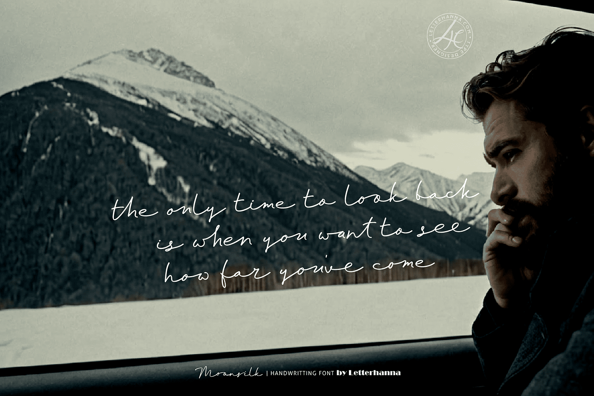 Moonsilk Font, a Handwritten Font by Letterhanna Studio (Photo 7 of 15)