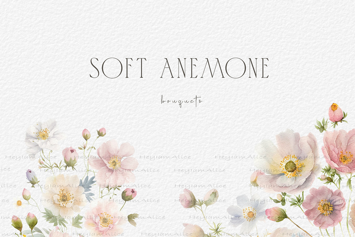 Soft Anemone Floral, a Decorative Illustration by heyiamalice (Photo 5 of 12)