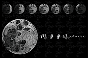 The Moon Phases Collection Set, a Decorative Illustration by YenzArtHaut (Thumbnail 4 of 4)