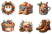 Watercolor Fall Marigold Clipart, an Illustration by cherrydesign (Thumbnail 3 of 3)