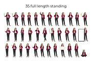 Business Woman Character Pack, a Person Illustration by Volha Hlinskaya (Thumbnail 7 of 11)