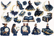Celestial Glamour, a Decorative Illustration by PeDe Designs (Thumbnail 6 of 15)